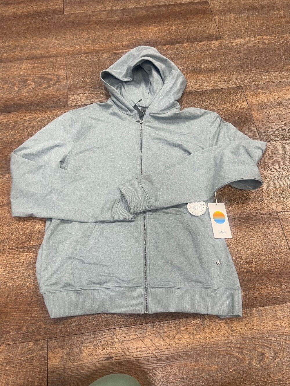 NWT Vuori Coronado Full Zip Hoodie 2.0 M Misty Blue DreamKnit Warm